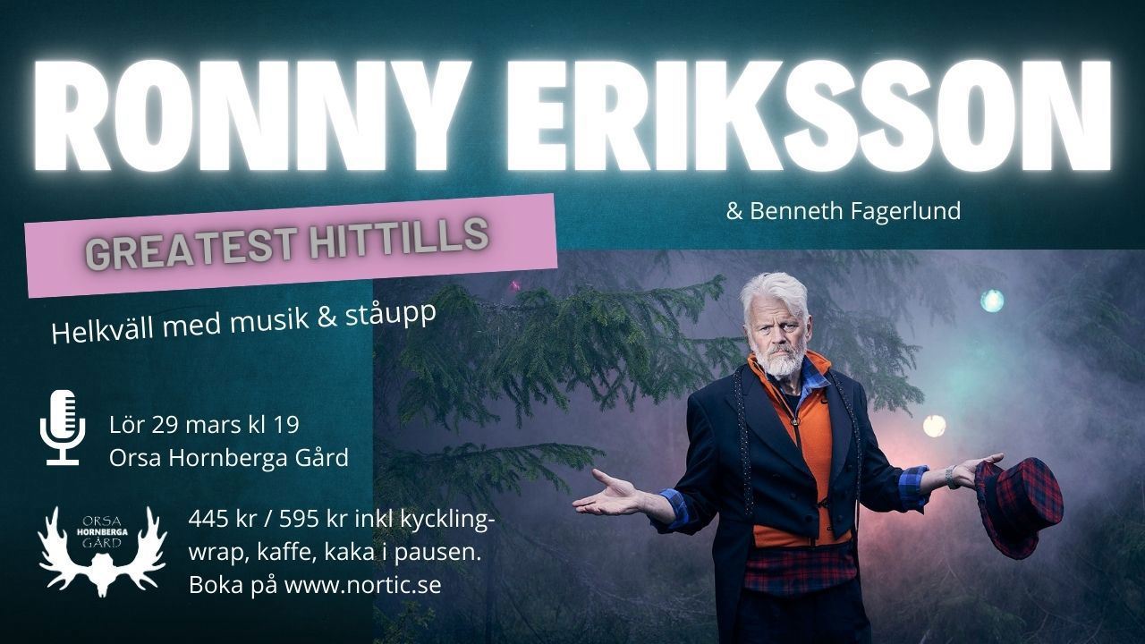 Bild till evenamnget Ronny Eriksson - greatest hittills