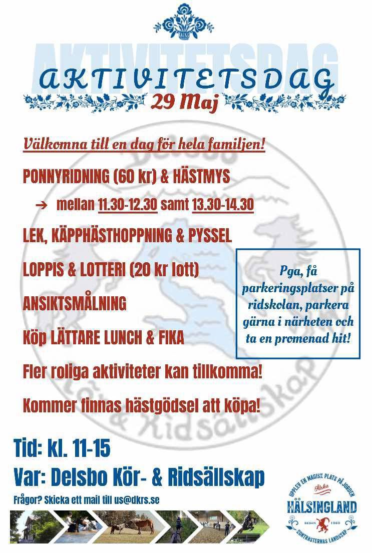 Aktivitetsdag - Delsbo Kör- och RidSällskap