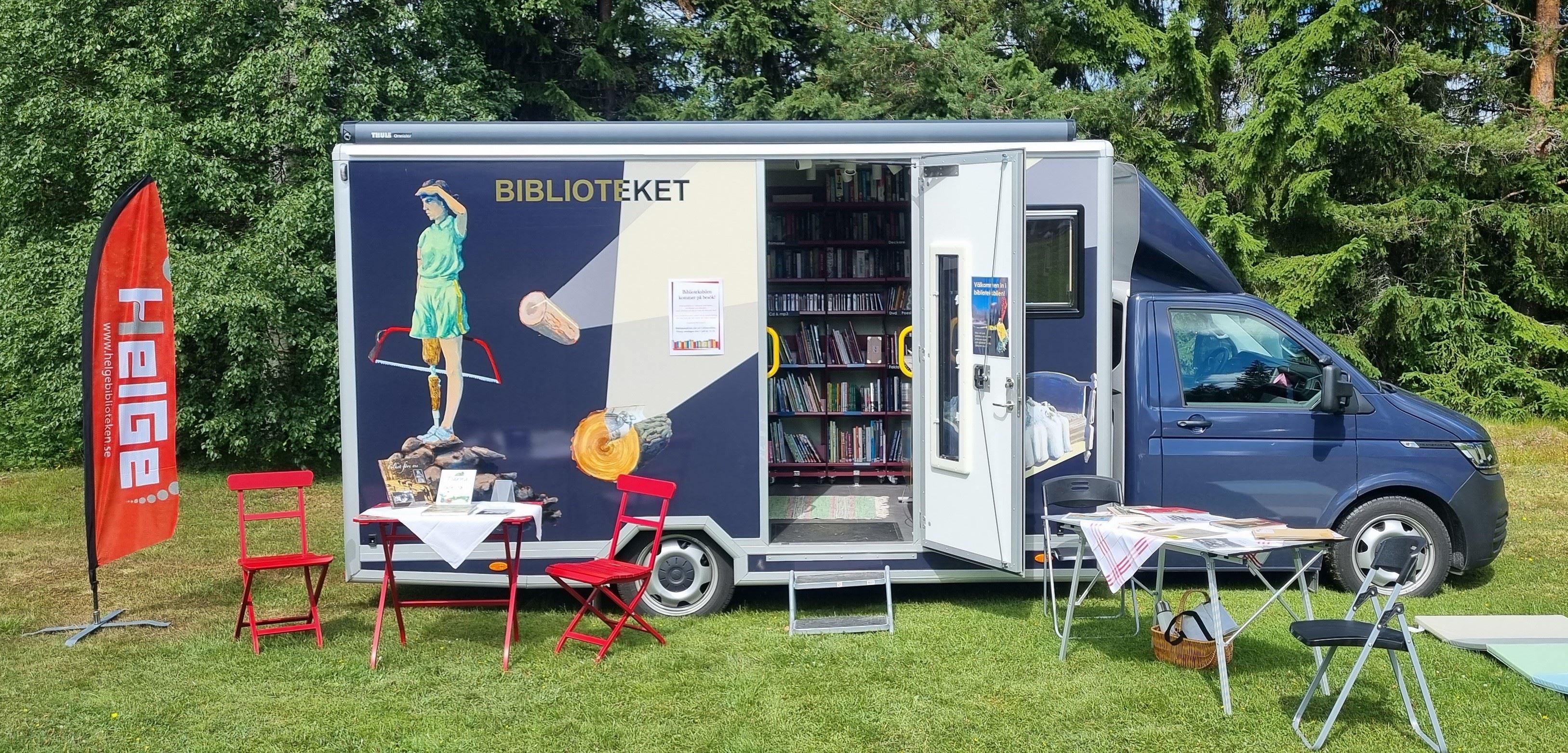 Biblioteksbilen på turné