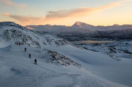 Guests reaching the top of the mountain