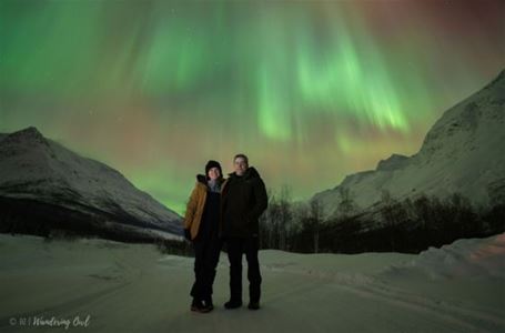 Guests under the northern lights