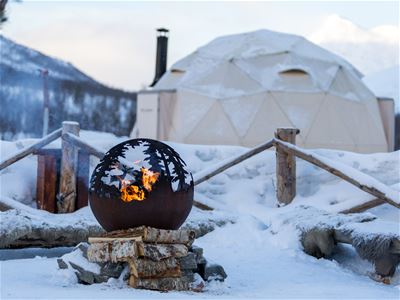 Bålplass på campen
