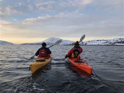 Winter kayak trip