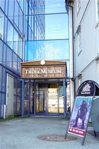 Outside view of the Troll Museum entrance