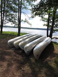 Kanoter på Norraryds camping