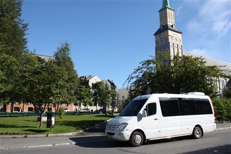 Mercedes Sprinter in front of Tromsø Domkirke