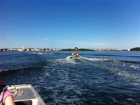 båt i skärgården