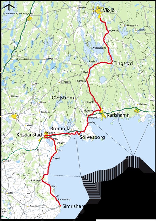 cykelleder blekinge karta Visit Blekinge Cykelled Sydostleden Oversikt Sport Motion Cykla Vandra Karlshamn cykelleder blekinge karta