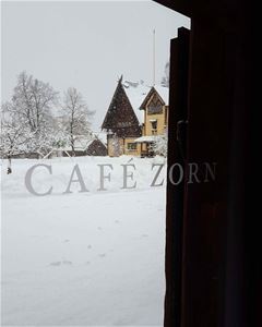 Utsikt från Café Zorns fönster.