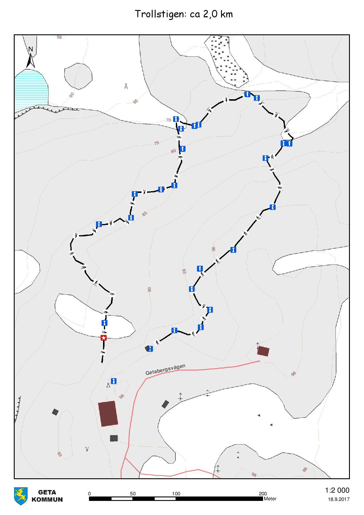 trollstigen kartta Trollstigen 1 km – lasten satupolku, Kartta, Vaellus 