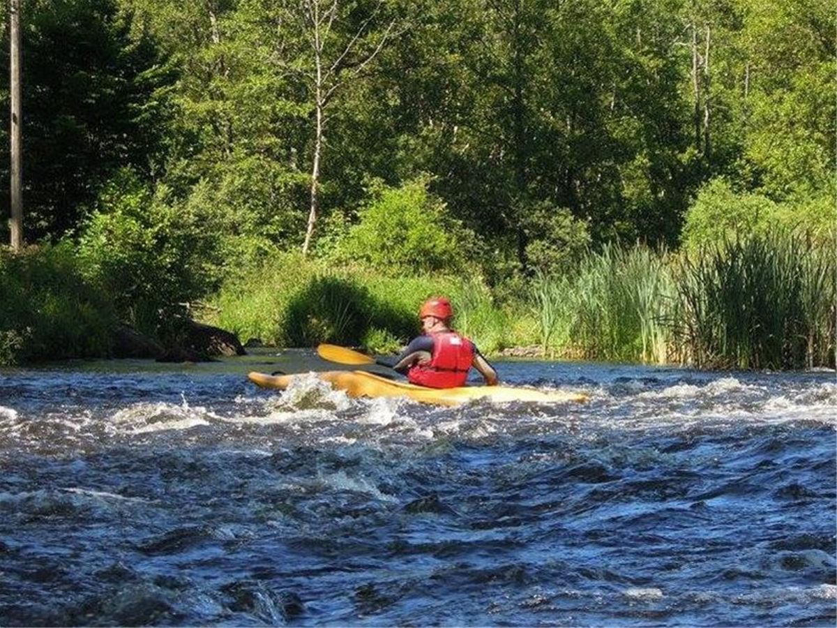Kayaking in the river