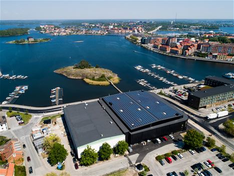 Exteriörbild av Brinova Arena Karlskrona
