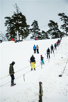  skidåkare i liften